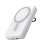 Baterie externa magnetica 10000 mAh Joyroom JR-W050 Powerbank, 20W, 1xUSB, 1xUSB-C, Incarcare wireless, Alb 2 - lerato.ro