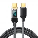 Cablu pentru incarcare si transfer de date Joyroom A4, 2x USB-C, LED, 100W, 1.2m, Negru 2 - lerato.ro