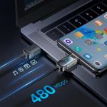 Cablu pentru incarcare si transfer de date Joyroom A4, 2x USB-C, LED, 100W, 1.2m, Negru 5 - lerato.ro