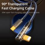 Cablu pentru incarcare si transfer de date Joyroom S-CL020A6, USB-C/Lightning, 20W, 1.2m, Albastru 5 - lerato.ro