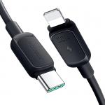 Cablu pentru incarcare si transfer de date Joyroom A14, USB-C/Lightning, 20W, 1.2m, Negru 2 - lerato.ro