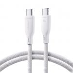 Cablu pentru incarcare si transfer de date Joyroom S-A34, 2x USB-C, 60W, 1m, Alb 2 - lerato.ro