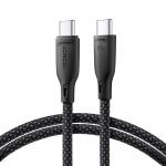Cablu pentru incarcare si transfer de date Joyroom S-A34, 2x USB-C, 60W, 1m, Negru 2 - lerato.ro