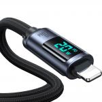 Cablu pentru incarcare si transfer de date Joyroom A16, USB-C/Lightning, LED, 20W, 1.2m, Negru 15 - lerato.ro