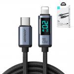 Cablu pentru incarcare si transfer de date Joyroom A16, USB-C/Lightning, LED, 20W, 1.2m, Negru 11 - lerato.ro