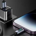 Cablu pentru incarcare si transfer de date Joyroom A16, USB-C/Lightning, LED, 20W, 1.2m, Negru 9 - lerato.ro