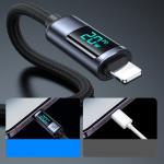 Cablu pentru incarcare si transfer de date Joyroom A16, USB-C/Lightning, LED, 20W, 1.2m, Negru 10 - lerato.ro