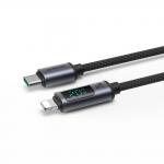 Cablu pentru incarcare si transfer de date Joyroom A16, USB-C/Lightning, LED, 20W, 1.2m, Negru 5 - lerato.ro