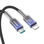 Cablu pentru incarcare si transfer de date Joyroom S-A42, USB-C/Lightning, 30W, 1.2m, Negru 7 - lerato.ro