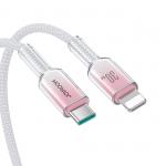 Cablu pentru incarcare si transfer de date Joyroom S-A42, USB-C/Lightning, 30W, 1.2m, Alb 6 - lerato.ro