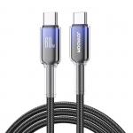 Cablu pentru incarcare si transfer de date Joyroom S-A42, 2x USB-C, 60W, 1.2m, Negru 2 - lerato.ro
