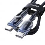 Cablu pentru incarcare si transfer de date Joyroom S-A42, 2x USB-C, 60W, 1.2m, Negru 9 - lerato.ro