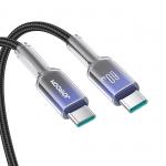 Cablu pentru incarcare si transfer de date Joyroom S-A42, 2x USB-C, 60W, 1.2m, Negru 7 - lerato.ro