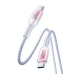 Cablu pentru incarcare si transfer de date Joyroom S-A42, 2x USB-C, 60W, 1.2m, Alb 9 - lerato.ro