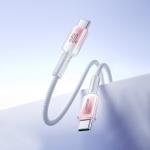 Cablu pentru incarcare si transfer de date Joyroom S-A42, 2x USB-C, 60W, 1.2m, Alb 3 - lerato.ro