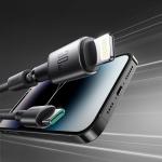 Cablu pentru incarcare si transfer de date Joyroom S-A50, USB-C/Lightning, 30W, 1.2m, Gri 4 - lerato.ro
