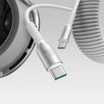 Cablu pentru incarcare si transfer de date Joyroom S-A51, 2x USB-C, 60W, 1.2m, Gri 4 - lerato.ro