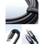 Cablu pentru incarcare si transfer de date Joyroom S-A21, USB-C la USB-C/Lightning, 100W, 1.5m, Negru 7 - lerato.ro