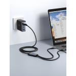 Cablu pentru incarcare si transfer de date Joyroom S-A21, USB-C la USB-C/Lightning, 100W, 1.5m, Negru 6 - lerato.ro