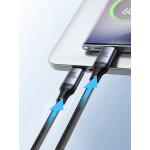 Cablu pentru incarcare si transfer de date Joyroom S-A21, 3x USB-C, 100W, 1.5m, Negru 5 - lerato.ro