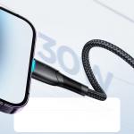 Cablu pentru incarcare si transfer de date Joyroom SA32-CL3, USB-C/Lightning, 30W, 1m, Negru 4 - lerato.ro