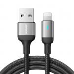 Cablu pentru incarcare si transfer de date Joyroom A10, USB/Lightning, 2.4A, 2m, Negru 2 - lerato.ro