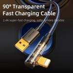 Cablu pentru incarcare si transfer de date Joyroom S-UC012A6, USB/Lightning, 2.4A, 1.2m, Albastru 11 - lerato.ro
