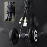 Cablu pentru incarcare si transfer de date Joyroom S-2030K6, USB/Lightning, 2.4A, 2m, Negru 9 - lerato.ro