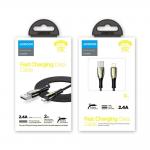 Cablu pentru incarcare si transfer de date Joyroom S-2030K6, USB/Lightning, 2.4A, 2m, Negru 8 - lerato.ro