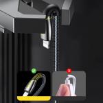 Cablu pentru incarcare si transfer de date Joyroom S-2030K6, USB/Lightning, 2.4A, 2m, Negru 4 - lerato.ro
