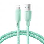 Cablu pentru incarcare si transfer de date Joyroom S-A34, USB/Lightning, 3A, 1m, Verde 2 - lerato.ro