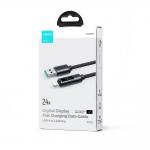 Cablu pentru incarcare si transfer de date Joyroom A16, USB/Lightning, LED, 2.4A, 1.2m, Negru 4 - lerato.ro
