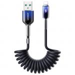 Cablu pentru incarcare si transfer de date Joyroom S-A43, USB/Lightning, 3A, 1.5m, Negru 2 - lerato.ro