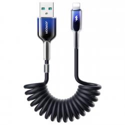 Cablu pentru incarcare si transfer de date Joyroom S-A43, USB/Lightning, 3A, 1.5m, Negru