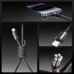 Cablu pentru incarcare si transfer de date Joyroom S-A50, USB/Lightning, 3A, 1.2m, Gri 13 - lerato.ro