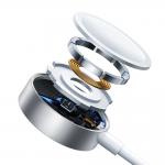 Cablu pentru incarcare si transfer de date Joyroom S-IW007 3 in 1, USB la 2x Lightning, Incarcator wireless 3.5W Apple Watch integrat, 1.2m, Alb 7 - lerato.ro