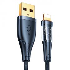 Cabluri de date si incarcare, Cablu pentru incarcare si transfer de date Joyroom S-UL012A3, USB/Lightning, 2.4A, 1.2m, Negru, lerato.ro