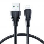 Cablu pentru incarcare si transfer de date Joyroom A11, USB/Lightning, 2.4A, 25cm, Negru 2 - lerato.ro
