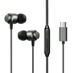 Casti audio cu microfon Joyroom JR-EC06, In-ear, Control pe fir, USB-C, Lungime cablu 1.2m, Gri 2 - lerato.ro