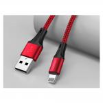 Cablu date USB la Lightning 3A pentru incarcare rapida si transfer date Joyroom S-0230N1, 480 Mbps, 0.2m, Rosu 3 - lerato.ro