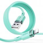 Cablu pentru incarcare si transfer de date Joyroom S-1224N2, USB/Lightning, 2.4A, 1.2m, Verde 5 - lerato.ro