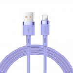 Cablu pentru incarcare si transfer de date Joyroom S-1224N2, USB/Lightning, 2.4A, 1.2m, Mov 2 - lerato.ro