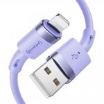 Cablu pentru incarcare si transfer de date Joyroom S-1224N2, USB/Lightning, 2.4A, 1.2m, Mov 5 - lerato.ro