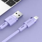 Cablu pentru incarcare si transfer de date Joyroom S-1224N2, USB/Lightning, 2.4A, 1.2m, Mov