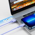 Cablu pentru incarcare si transfer de date Joyroom S-1224N2, USB/Lightning, 2.4A, 1.2m, Mov 6 - lerato.ro