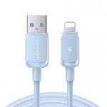 Cablu pentru incarcare si transfer de date Joyroom S-AL012A14, USB/Lightning, 2.4A, 1.2m, Albastru 2 - lerato.ro