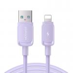 Cablu pentru incarcare si transfer de date Joyroom S-AL012A14, USB/Lightning, 2.4A, 1.2m, Mov 2 - lerato.ro
