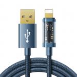 Cablu pentru incarcare si transfer de date Joyroom S-UL012A12, USB/Lightning, 2.4A, 20W, 1.2m, Albastru 2 - lerato.ro