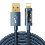 Cablu pentru incarcare si transfer de date Joyroom S-UL012A20, USB/Lightning, 2.4A, 20W, 2m, Albastru 2 - lerato.ro