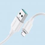 Cablu pentru incarcare si transfer de date Joyroom S-UL012A9, USB/Lightning, 2.4A, 25cm, Alb 4 - lerato.ro